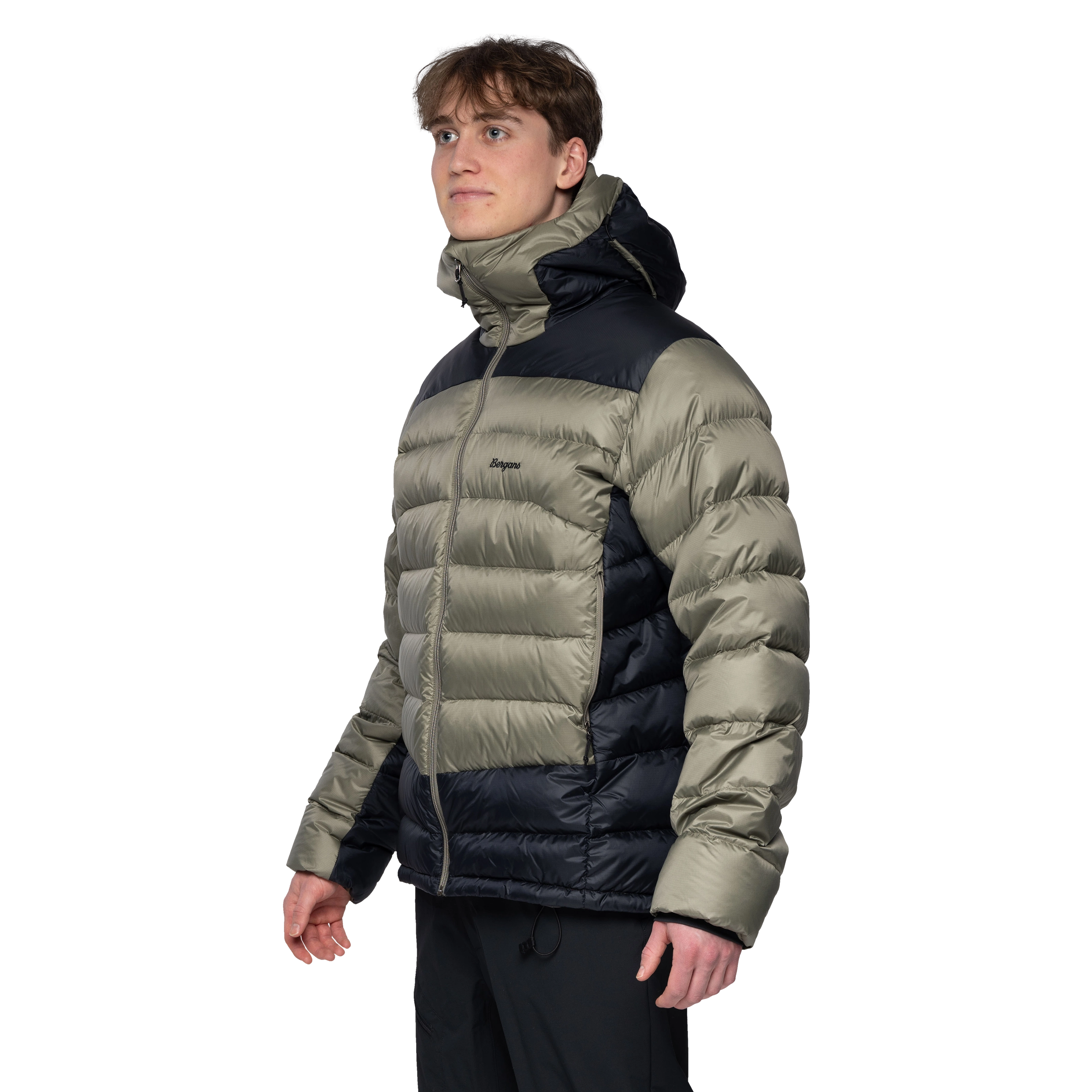 Vaagaa Allround Down Jacket Men Green Mud / Black
