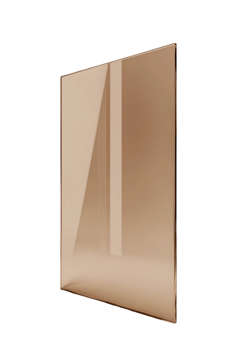 Saniclear Bronze douchewand 80x200cm brons glas