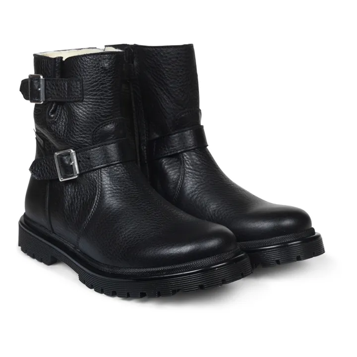 Angulus Bottines Zip Fourrées | Noir