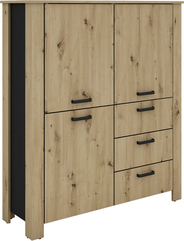 byLIVING Vitrine »Highboard Faro« 1 Stk. tlg. 3 Türen und 3 Schubkästen für maximale Ordnung, verschiedene Farben.