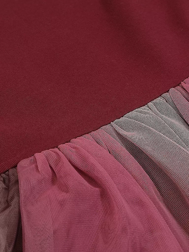 S.OLIVER Mädchen Kleid dunkelrot