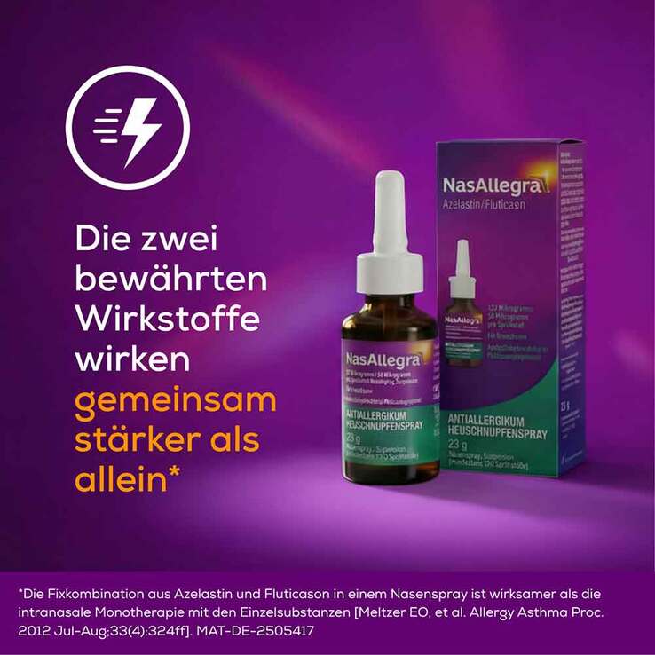 NasAllegra 137 µg/50 µg pro Sprühstoß Nasenspray, 23 g