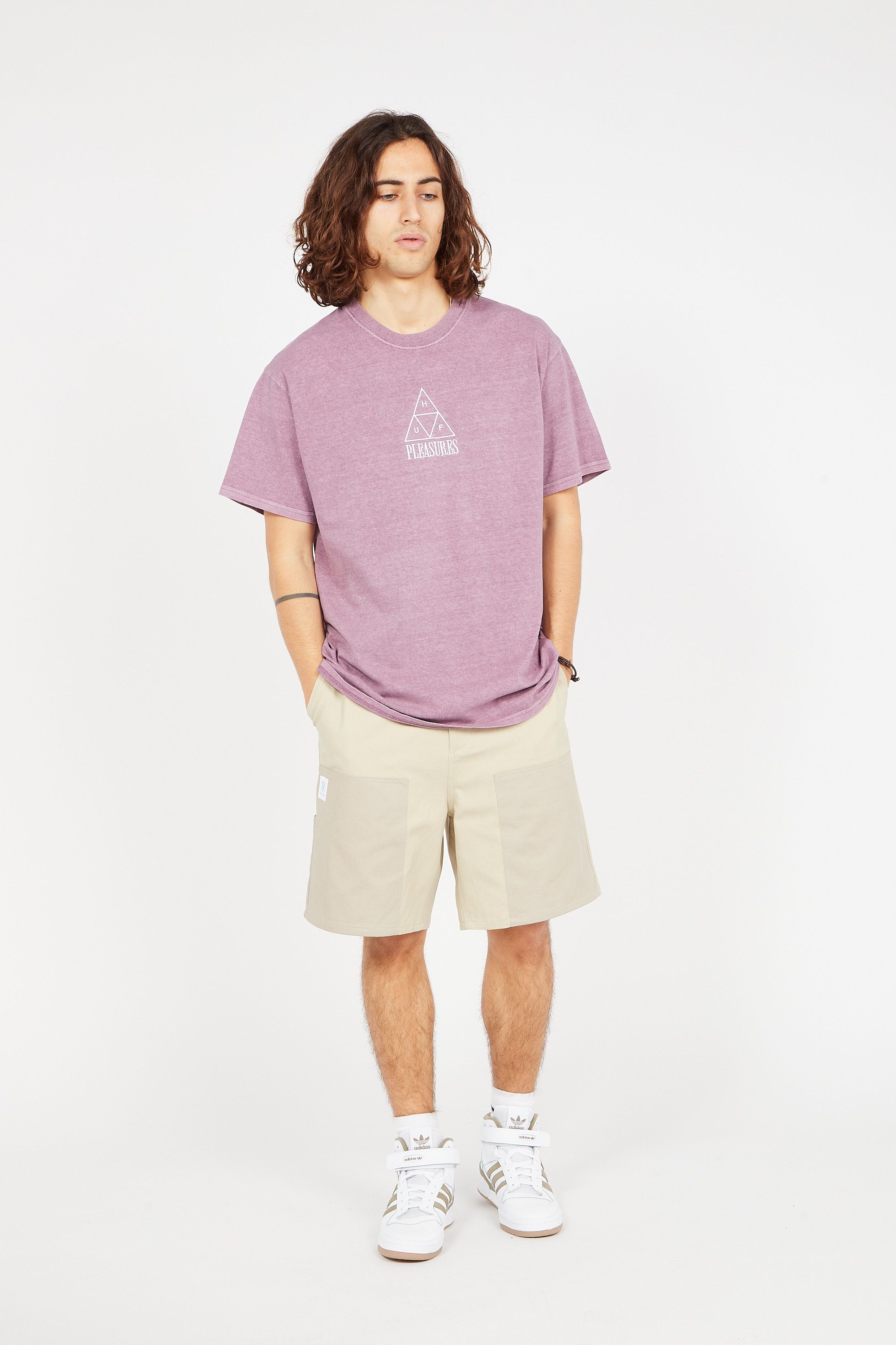 HUF T-SHIRT PLEASURES DYED Violet