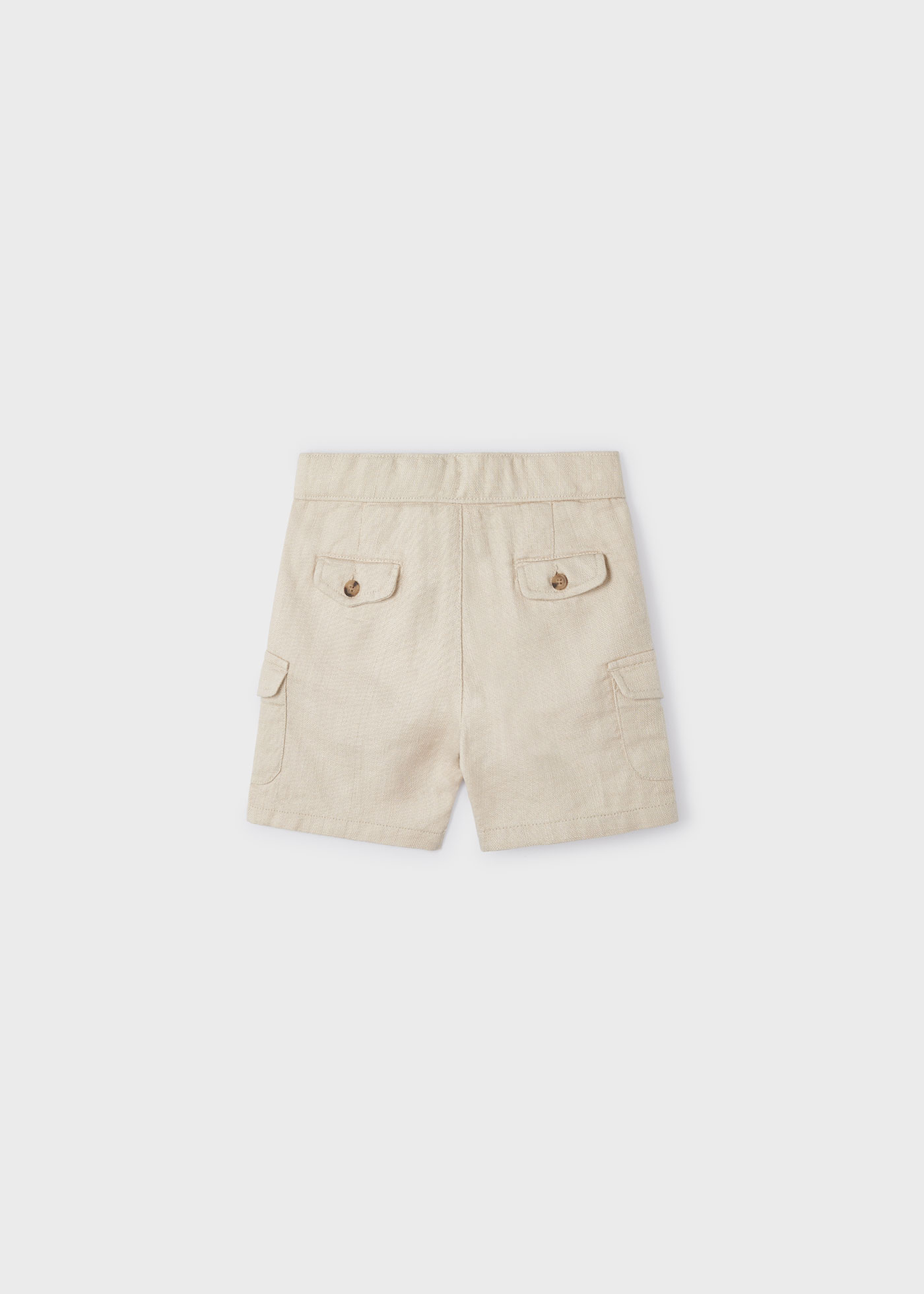 Bermuda de algodão Better Cotton infantil cor creme