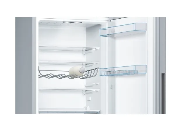 Bosch Serie | 4 KGV33VLEA - Køleskab/fryser - bund-fryser - bredde: 60 cm - dybde: 65 cm - højde: 176 cm - 289 liter - Klasse E - inox-look