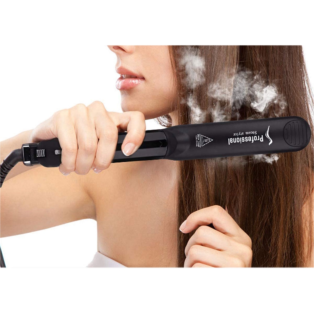 Dampf Haar Glätteisen Wasserdampf Keramik Streckeisen Haarglätter (150-235°C)