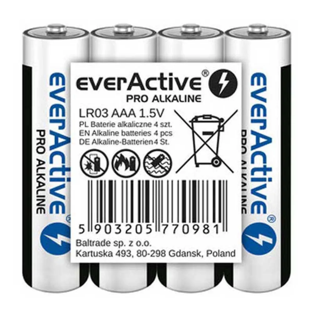 Everactive Pro LR6 AA Alkalibatterie 4 einheiten