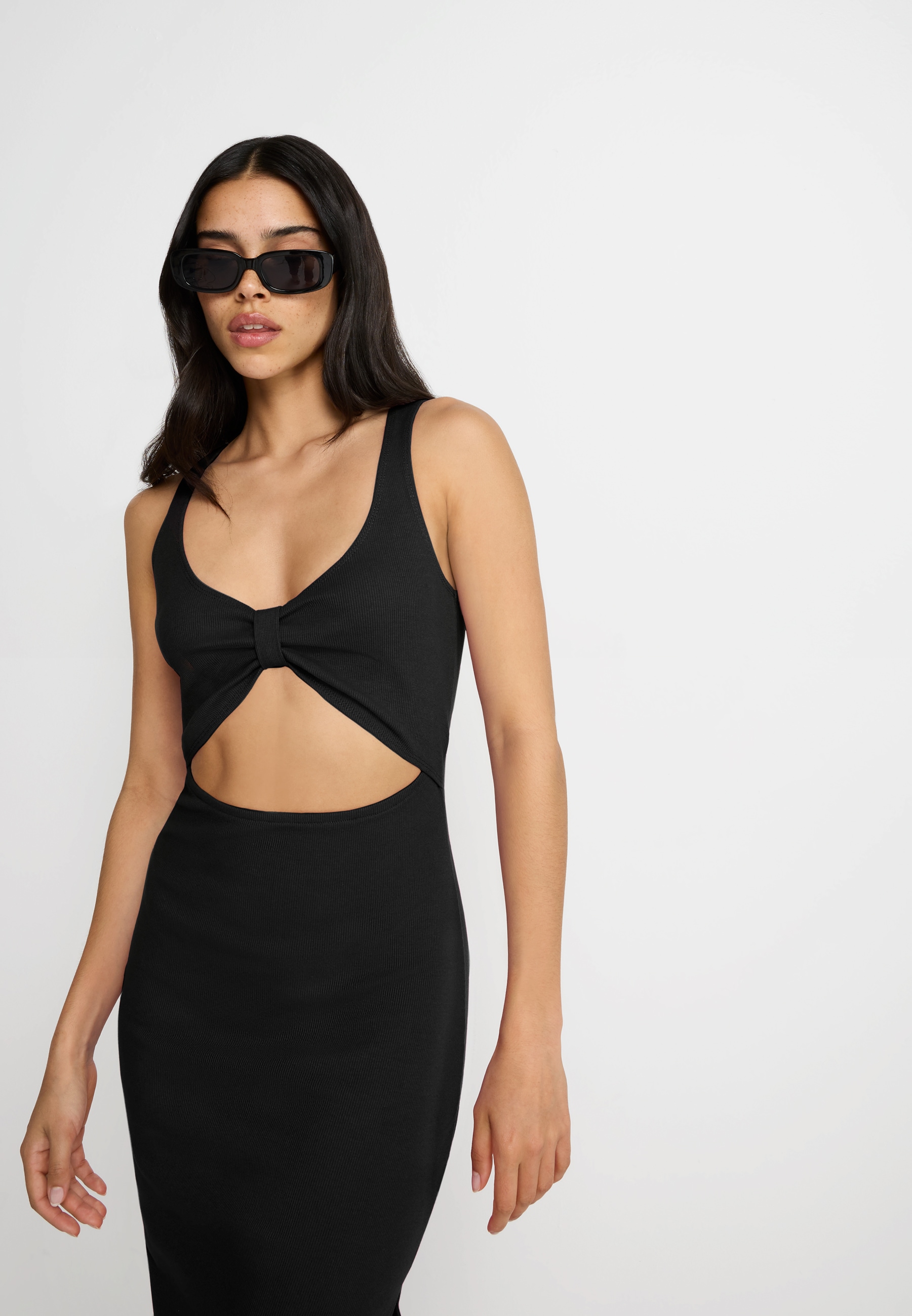 LSCN by LASCANA Midikleid aus weicher Rippware