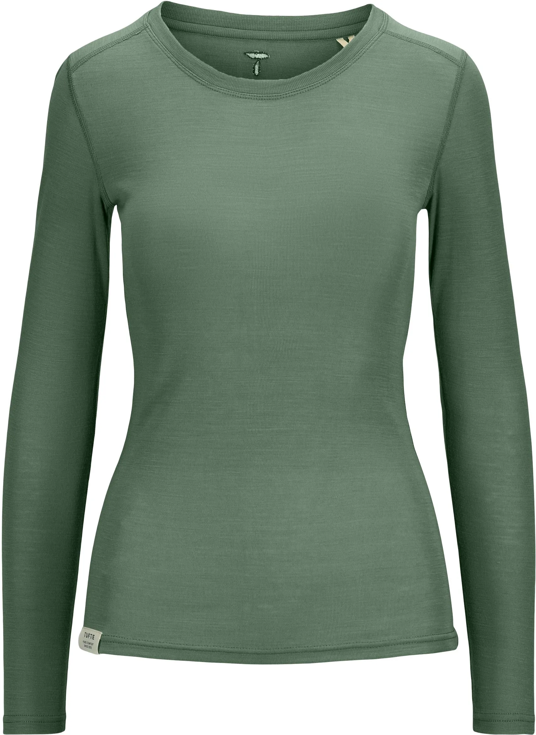 Tufte Wear Tufte W Frost Rib Long Sleeve Laurel Wreath
