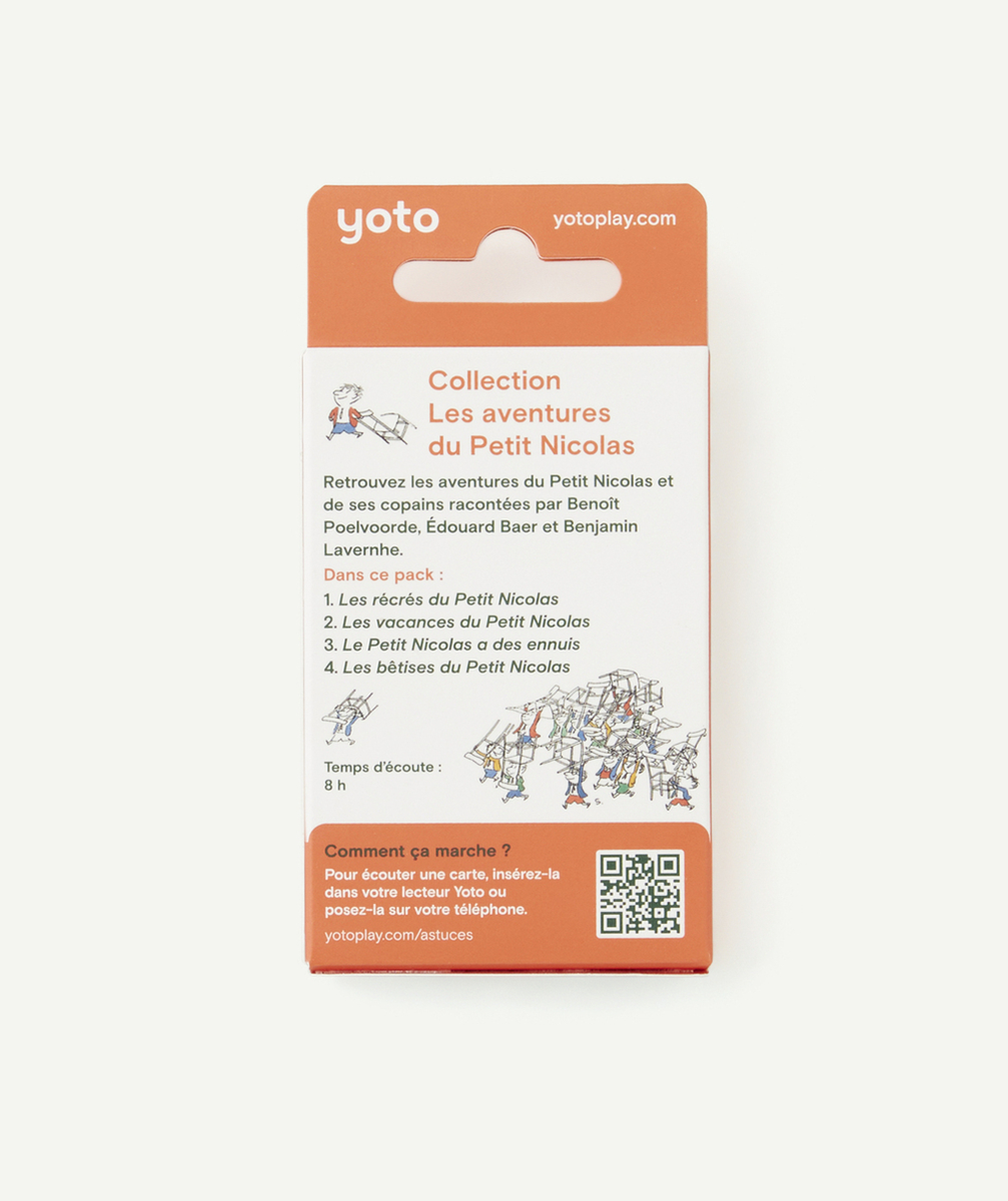 YOTOPACK DE 4 CARTES HISTOIRES AUDIO LES AVENTURES DU PETIT NICOLAS