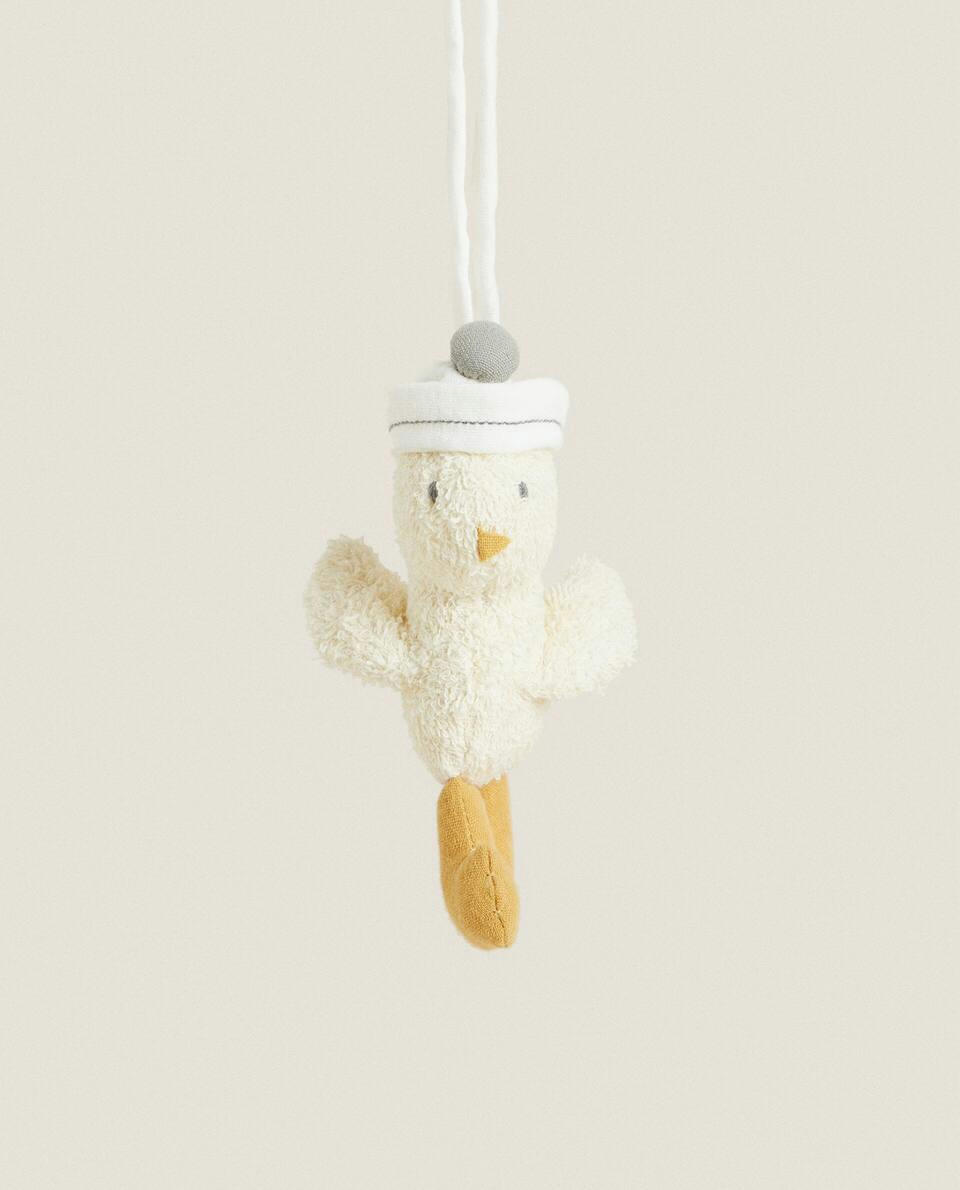 Chupeta de pato de pelúcia