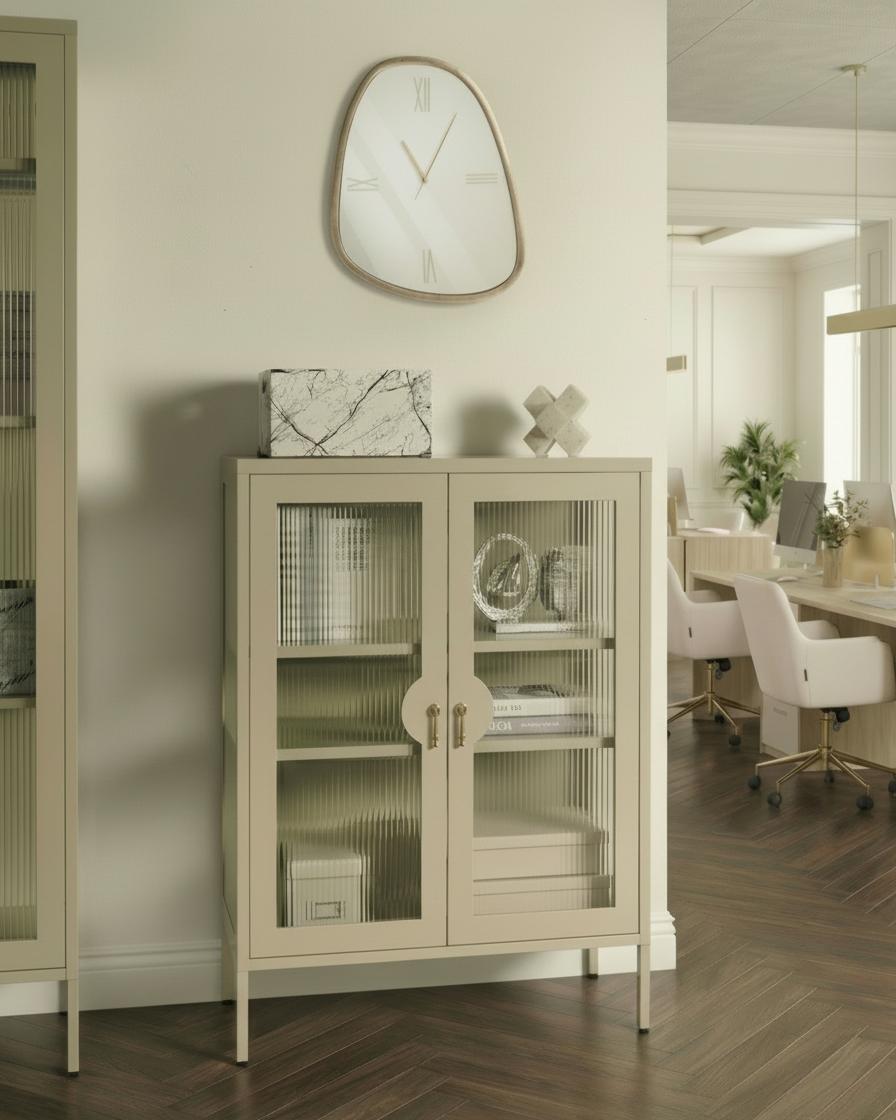 Kantoorkast GLEORA Metaal Lichtbeige