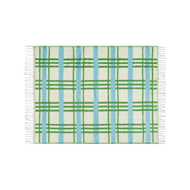 &klevering Plano plaid 130x200 rood