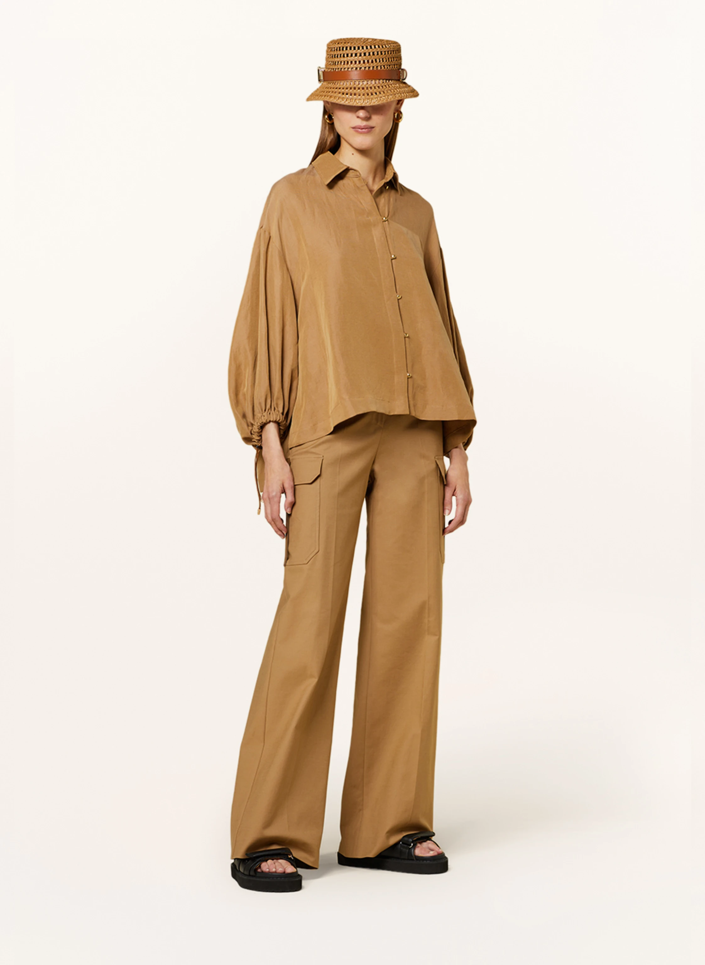 Max Mara Hemdbluse RODEO mit Leinen und Seide