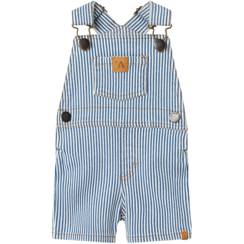 Køb Lil'Atelier Zen Blue Coconut Milk Halfdan Shorts Overall
