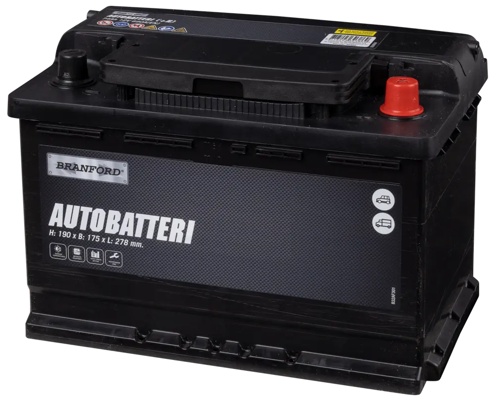 BRANFORD Autobatteri 74Ah +højre