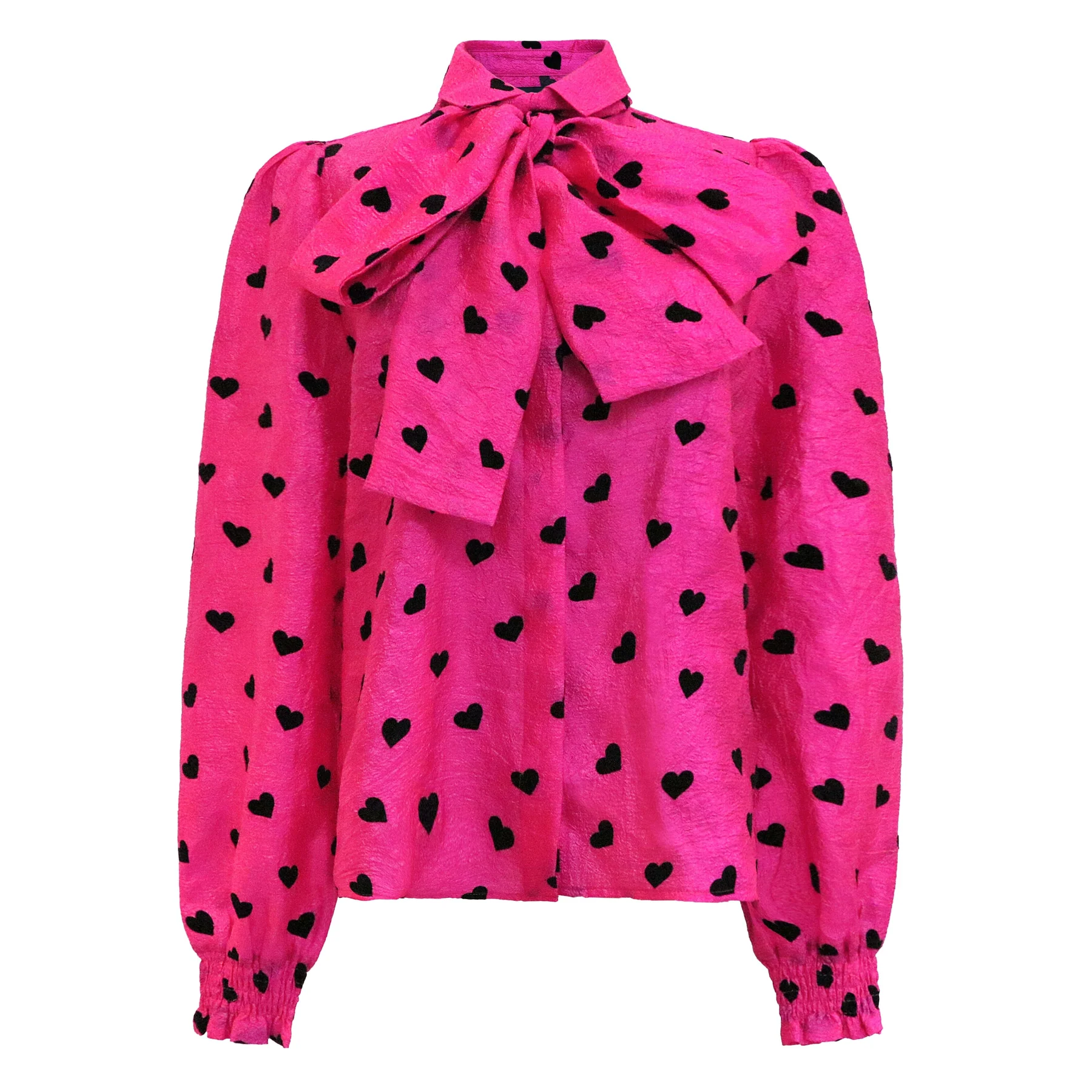 Liberte Elina-Ls-Blouse pink black heart