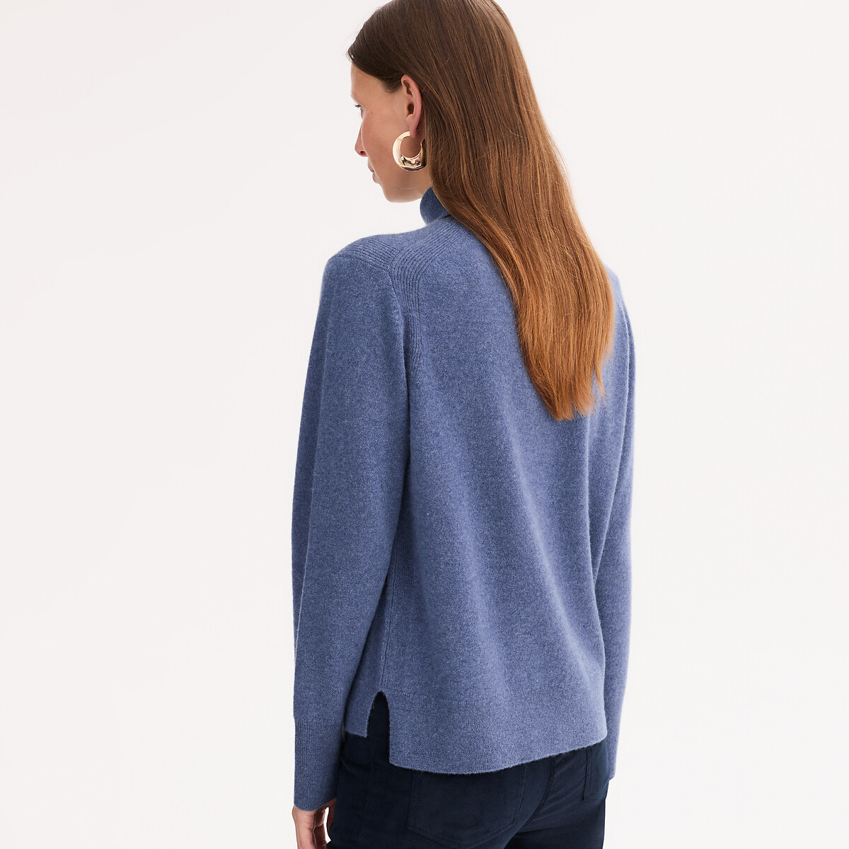 ANNE WEYBURN<br>Gola alta de cashmere, malha fina