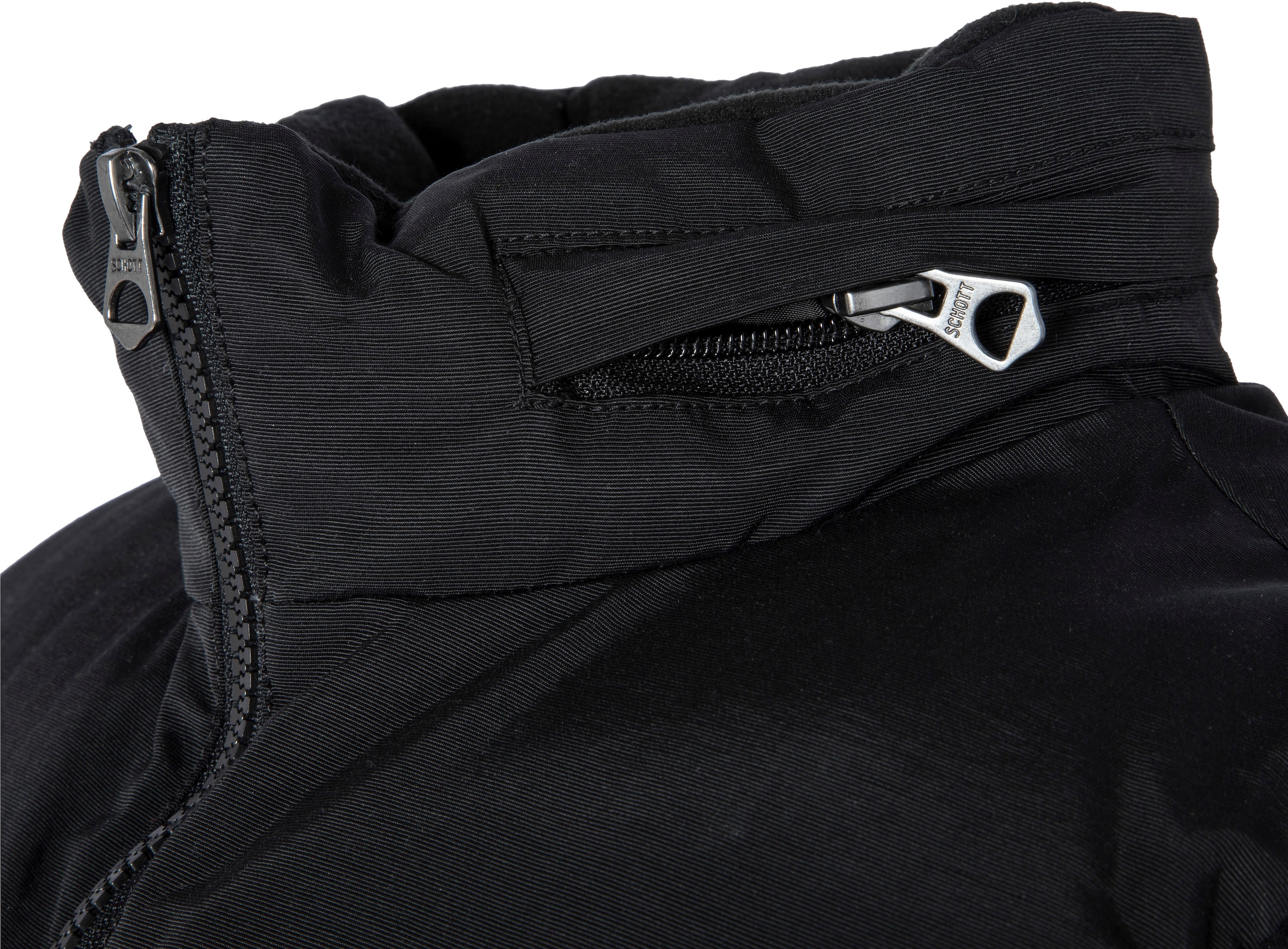 Schott NYC Steppweste , mit dezenter Logostickerei