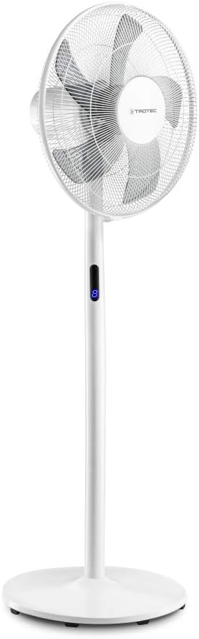 Ventilateur sur pied design avec Hauteur réglable 48W blanc Trotec