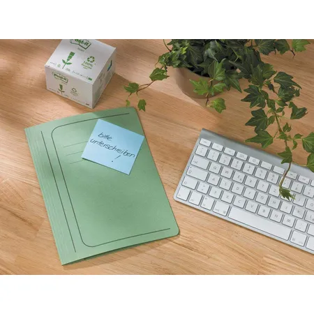 Post-it® Recycling Notes 654-1T, 76 x 76 mm, gelb, 16 Blöcke à 100 Blatt