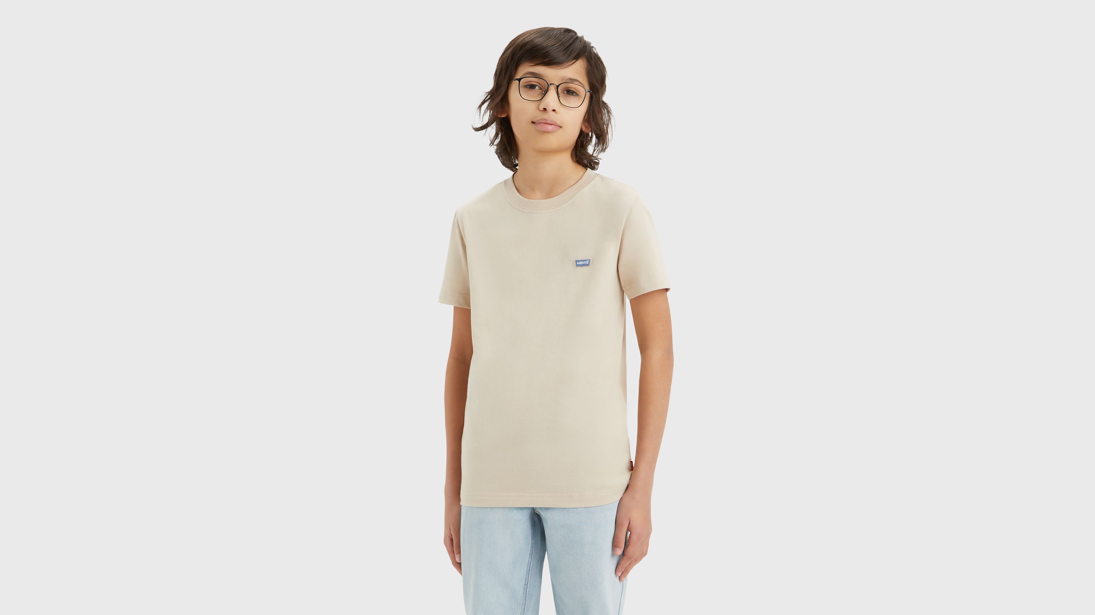 Ado t-shirt Batwing sur la poitrine - Oxford Tan - Beige