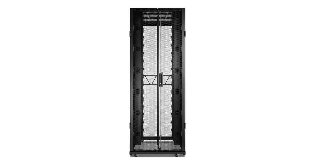 APCNetShelter SX Gen 2 AR3350B2, 42U server rack  (Zwart/groen, 75(b) x 199,1(h) x 120(d) cm, met zijkanten)