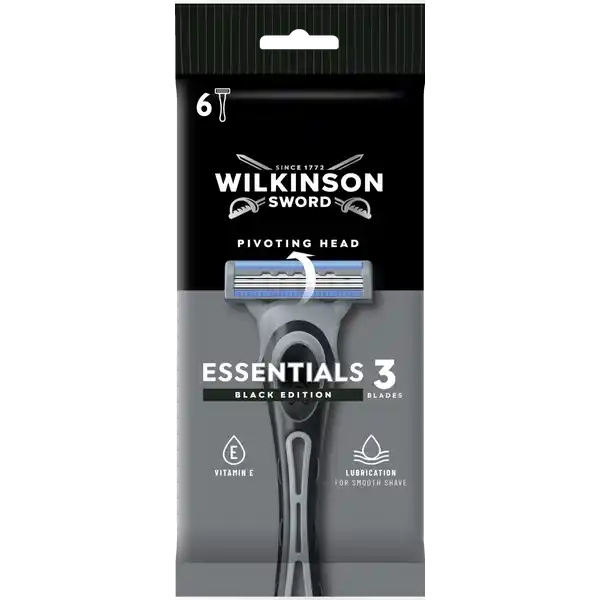 Essentials 3 black edition Einwegrasier