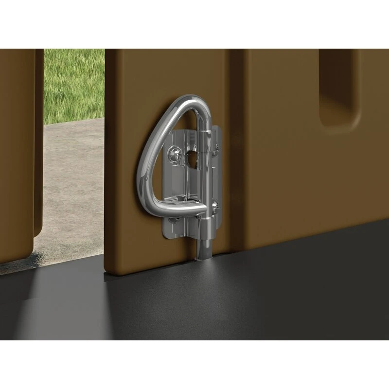 Casinha de armazenamento de plástico Everett Outdoor, 1,83 m de largura x 0,91 m de profundidade