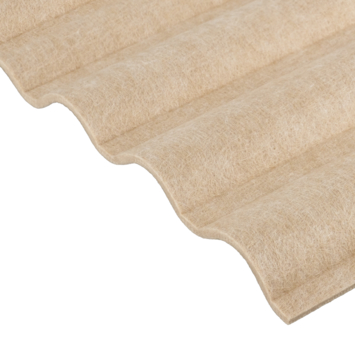 Viltpaneel met golf zand 240x55 cm, dikte 3,5 mm, 2,64 m²