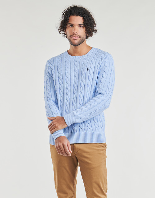 Polo Ralph Lauren - PULL COL ROND MAILLE CABLE Azul / Celeste / Azul