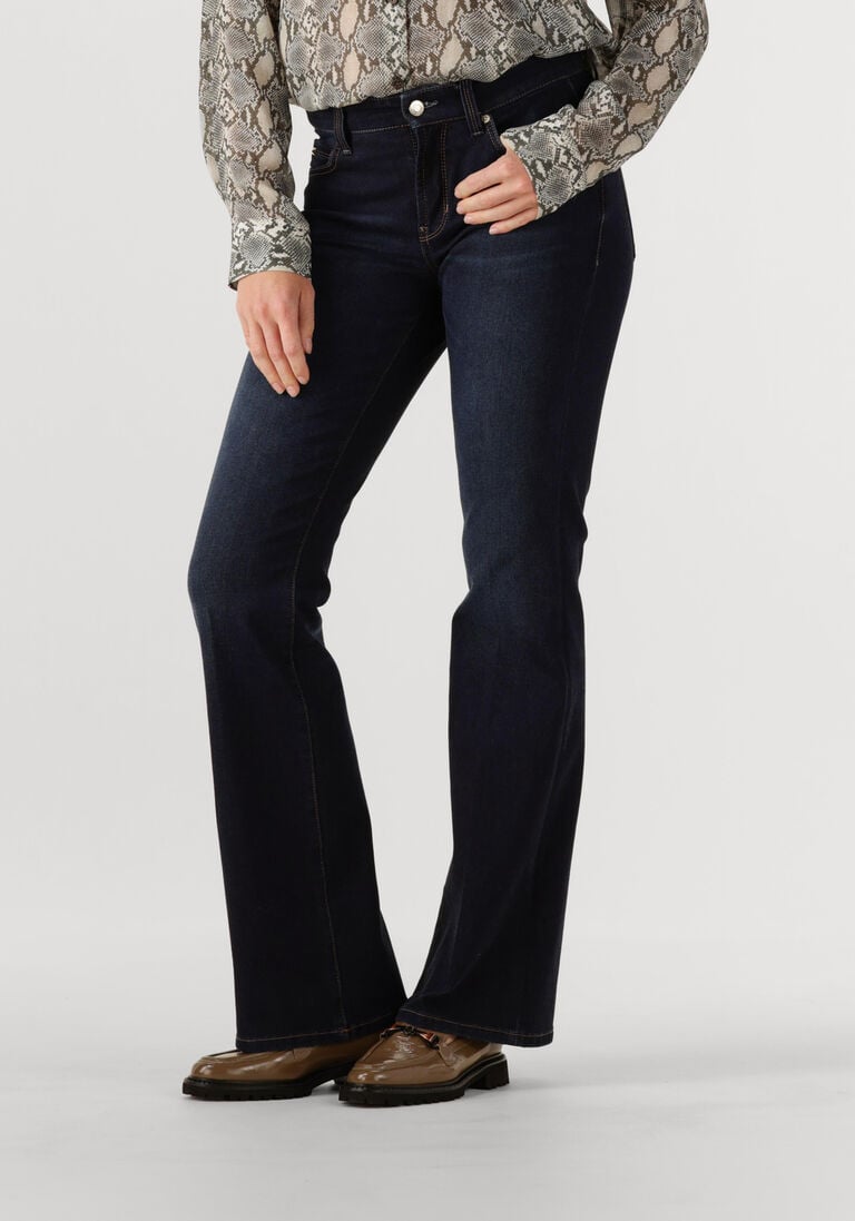 donkerblauwe cambio flared broek paris flared