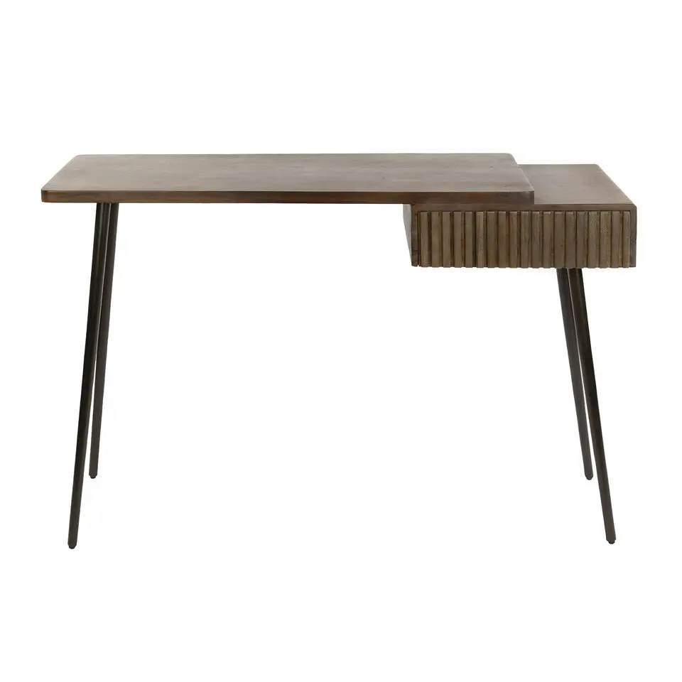 Hoyz Collection - Hal-kaptafel Carve 1 Lade - Massief Acacia Bruin