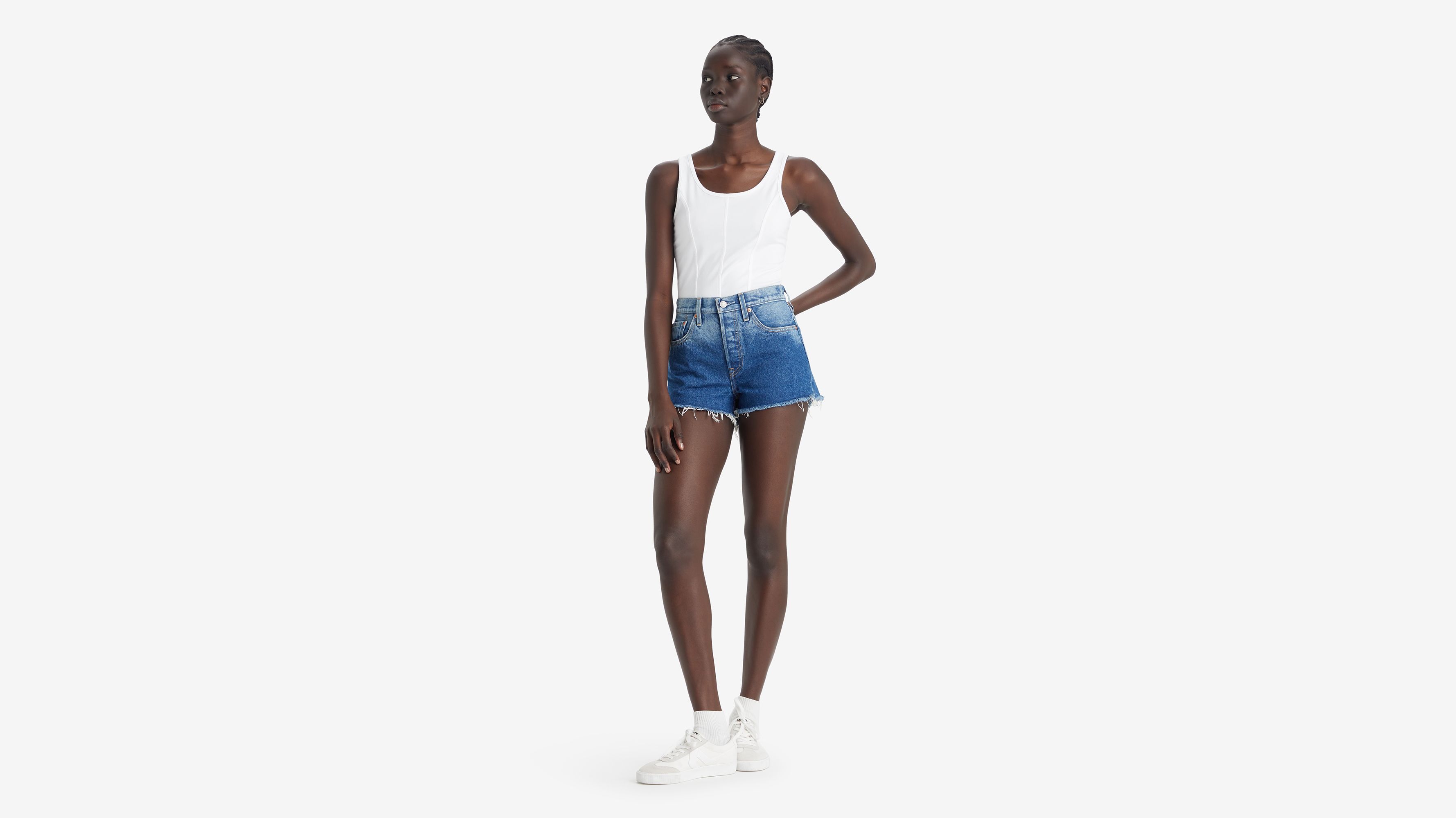 Short jean 501® Original taille haute - Tahitian Blue - Bleu