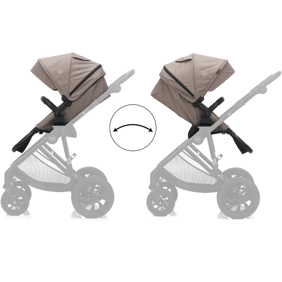 fill Kinderwagenset fill Leopard Air sand melange