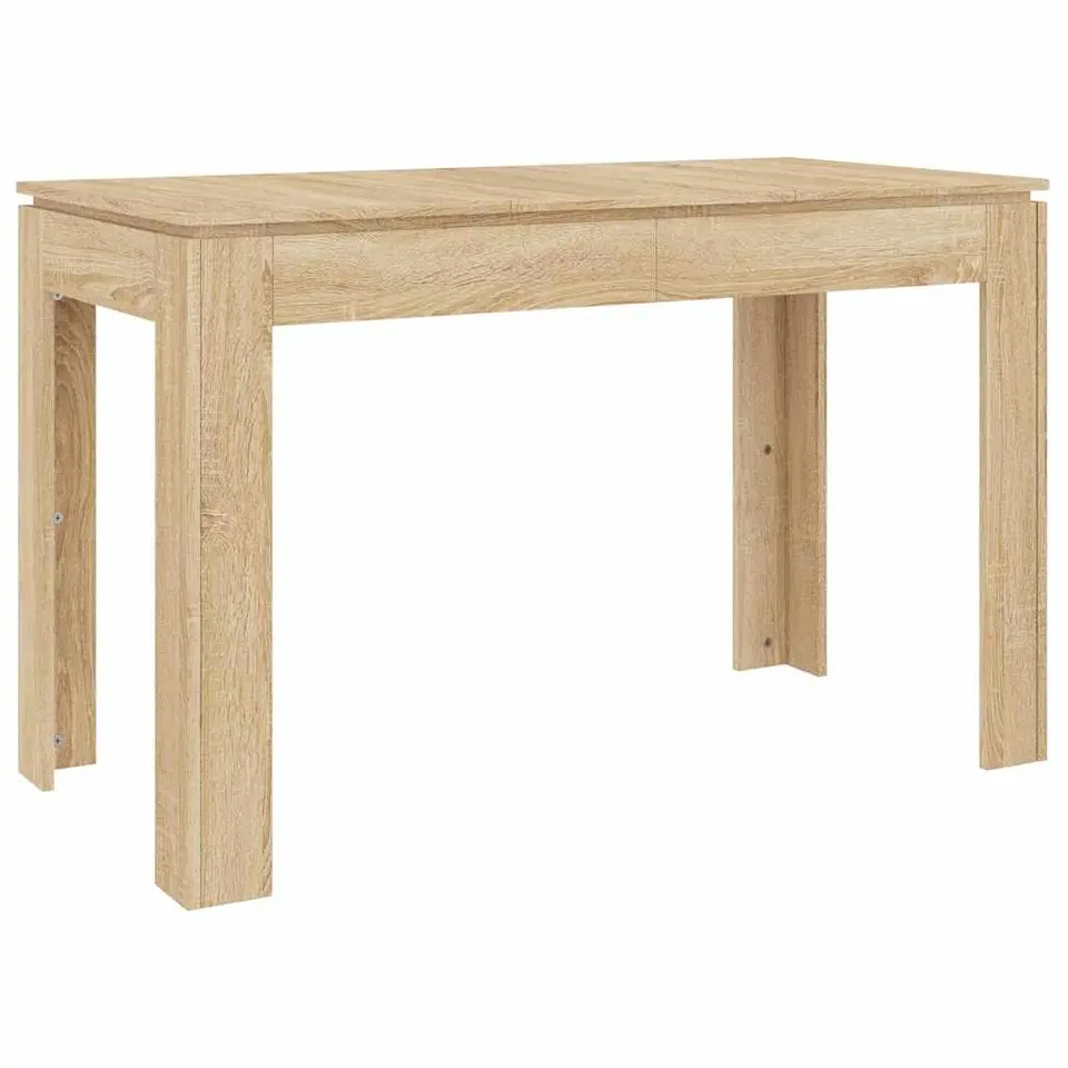 vidaXL - Eettafel - Bruin - Bewerkt hout