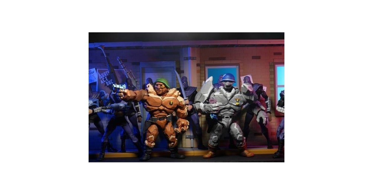 NecaTMNT: Tragg and Grannitor 7 inch Action Figure 2-Pack speelfiguur