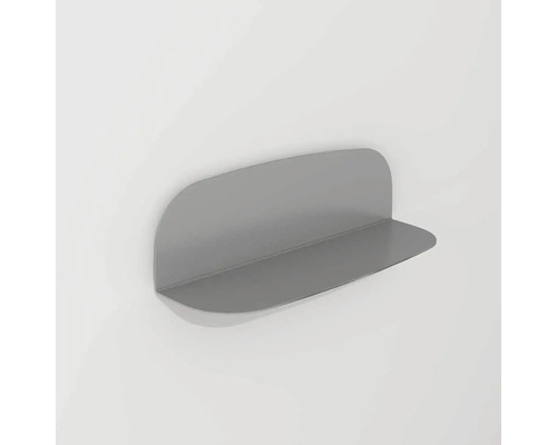 Metalen plank Devo Ovaal BxHxD 30x9,1x9,1 cm grijs