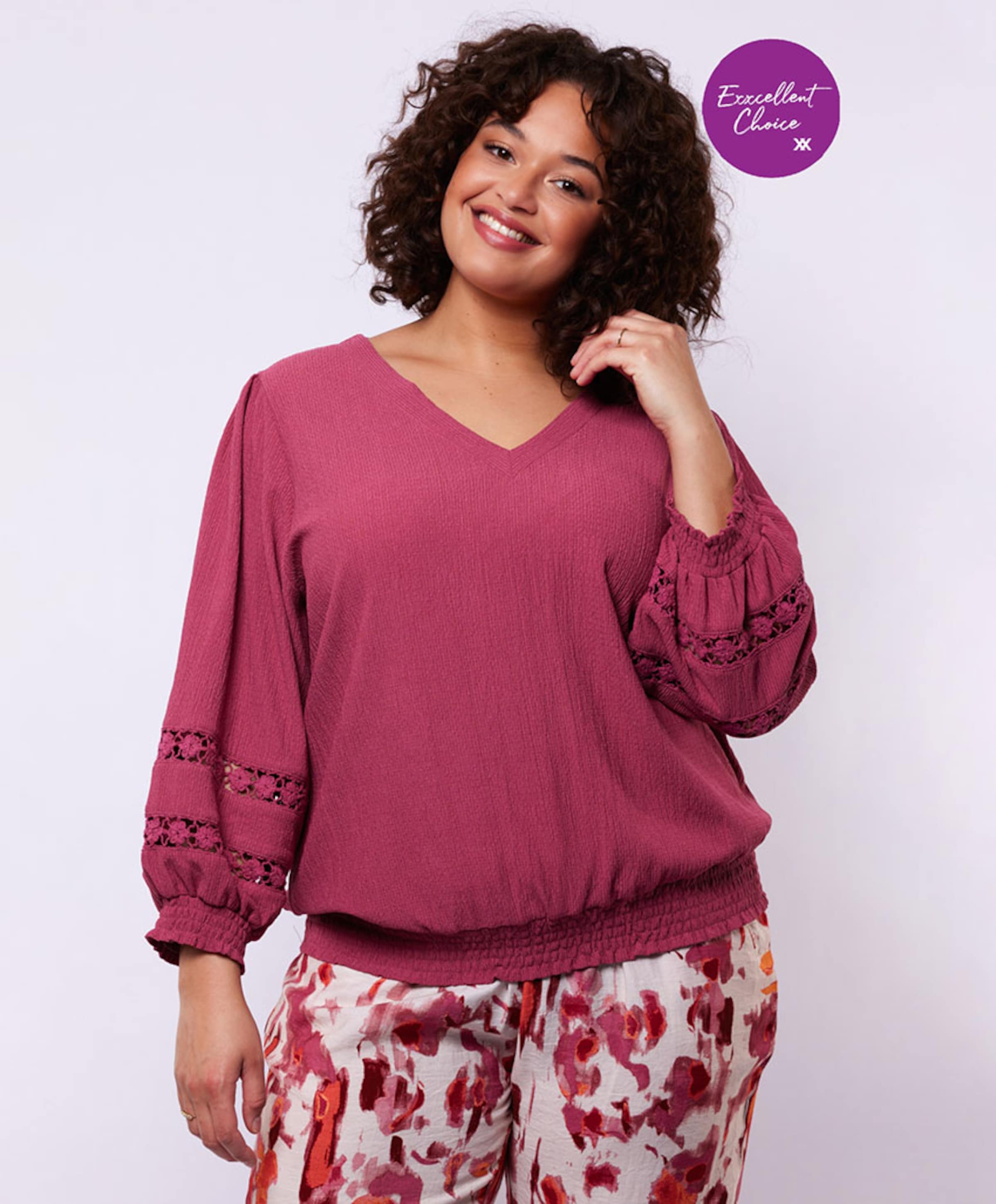 Exxcellent Dames top roze