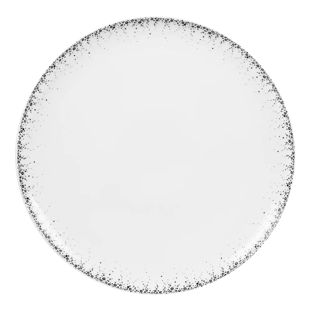 Plat à tarte Boréalis gris 30 cm Table passion