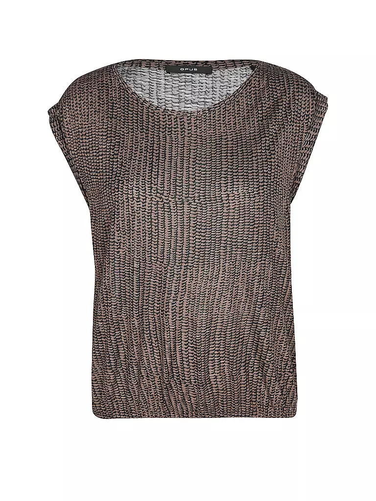 OPUS Blusenshirt STRUKI braun