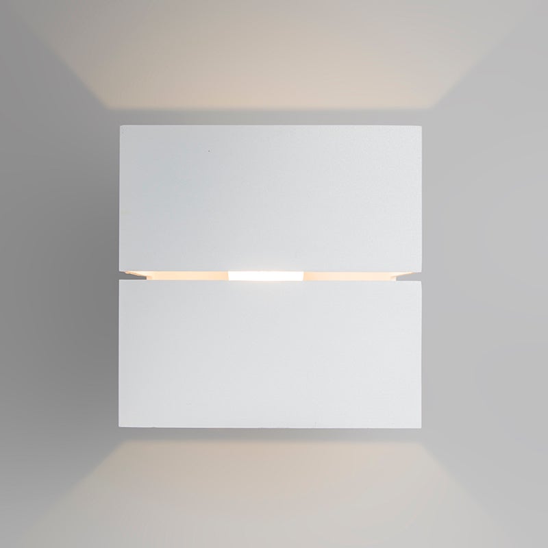Moderne wandlamp, wit, 9,7 cm – Transfer Groove
