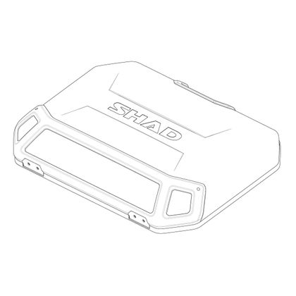 Couvercle Top case Shad TERRA SIDE CASE - Noir