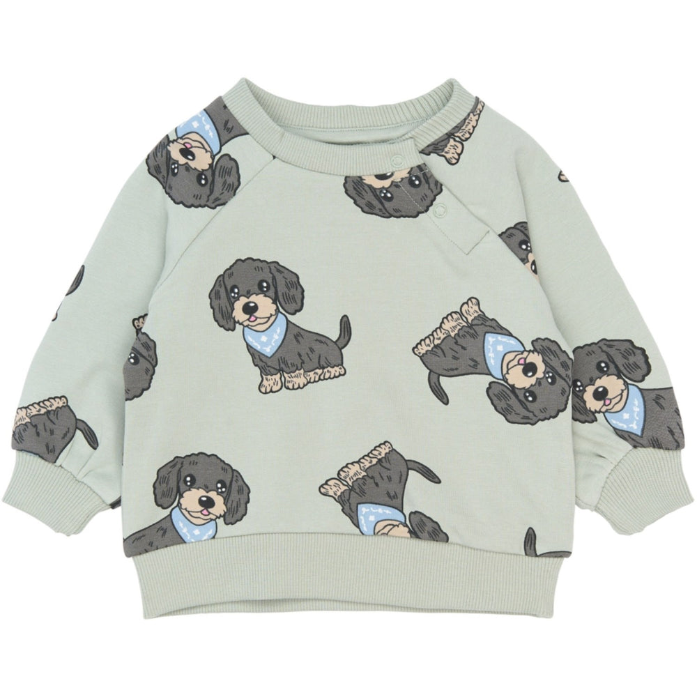 Køb THE NEW Siblings Aqua Gray Aop Tnsbsofus Sweatshirt