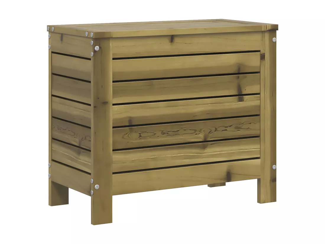 Repose-pied de jardin 62x31,5x52 cm bois de pin imprégné