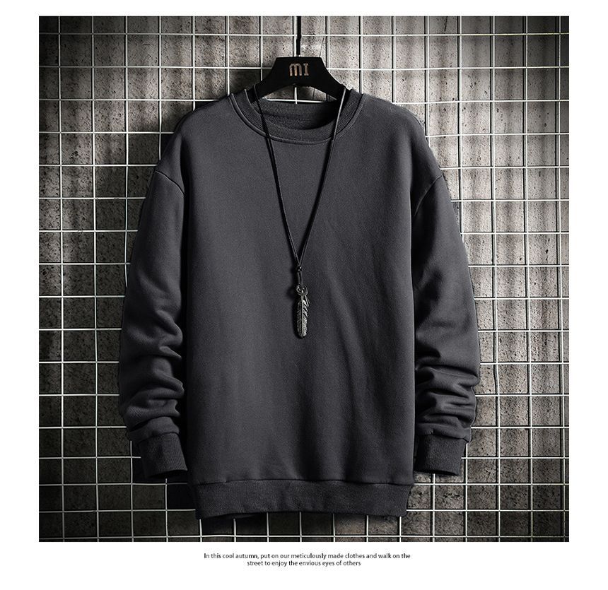 Ninine - effen sweatshirt met ronde hals