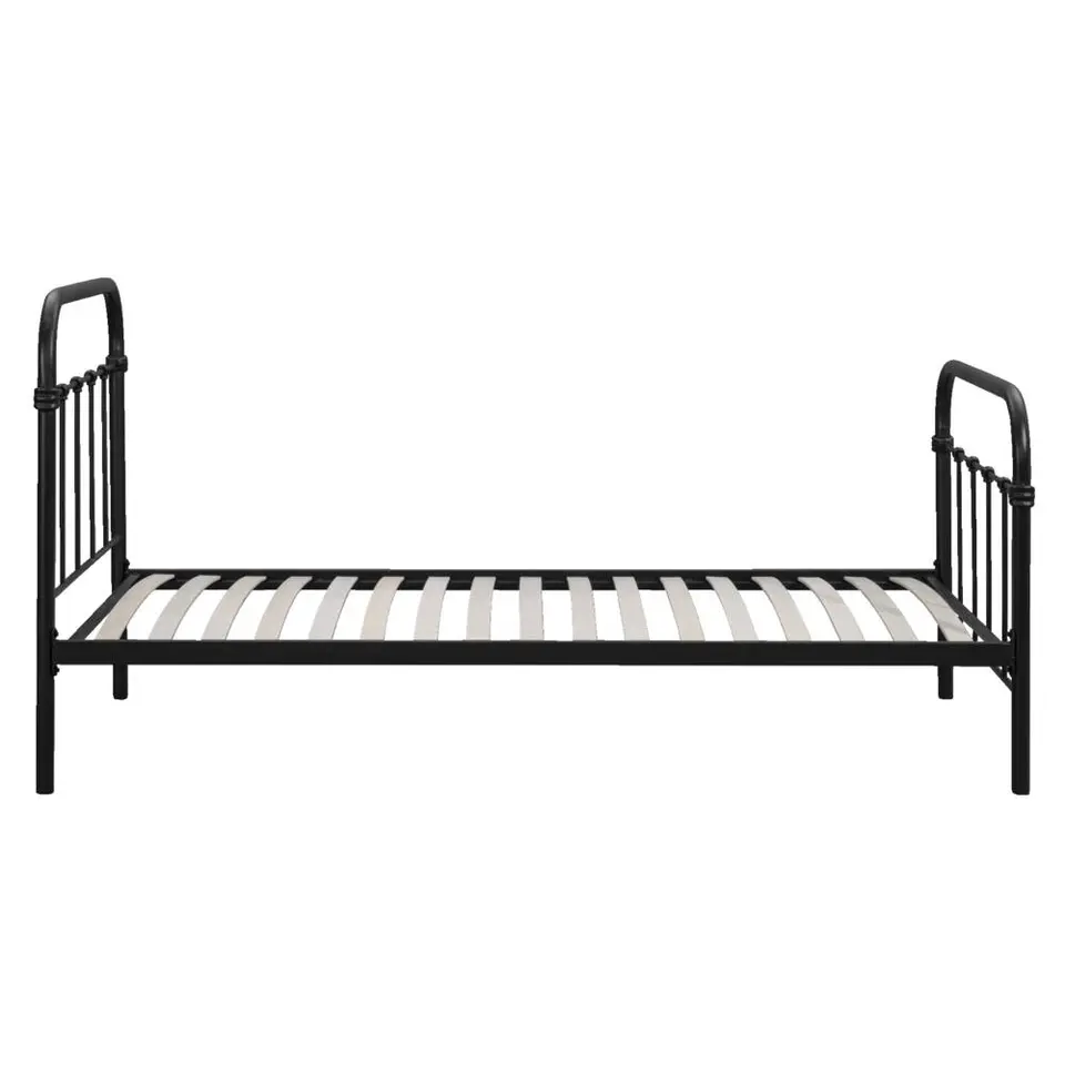 Bed Anne - mat antraciet - 90x200 cm