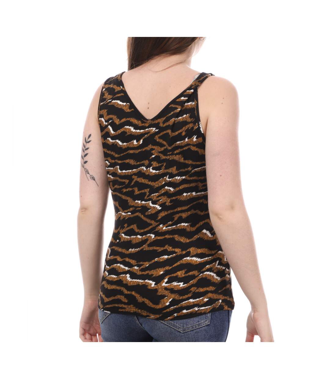 Débardeur Noir Imprimé Femme Vero Moda Springly