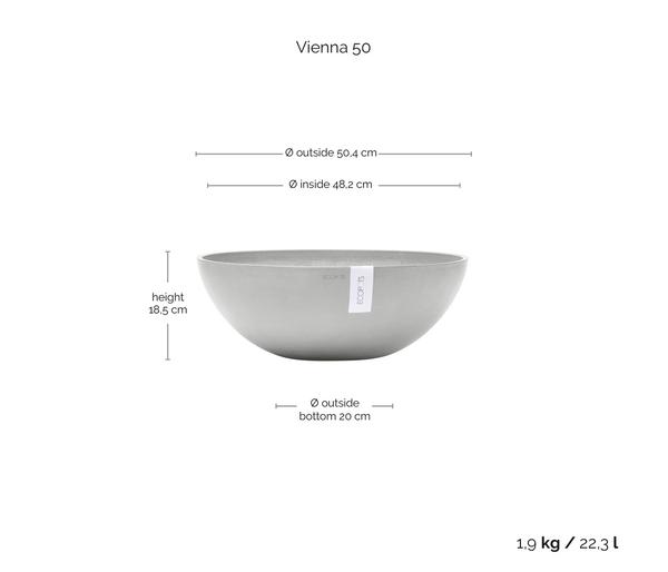 Ecopots Kunststoff-Topf Vienna, oval