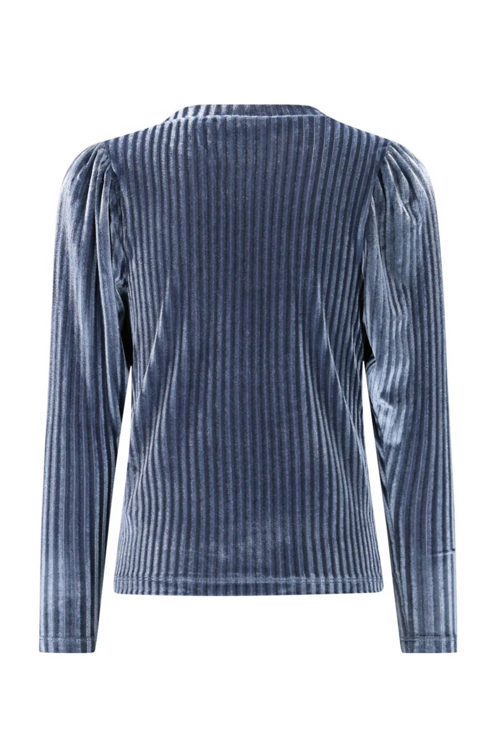Like Flo fluwelen blousetop blauw